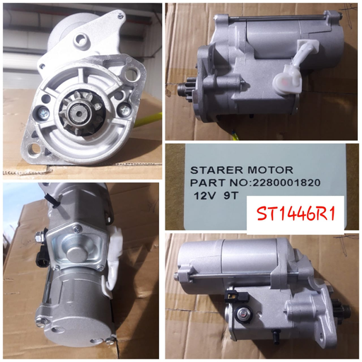 [ST1446R1] ST1446R1- KUBOTA N/M LONG BODY ND OEM 12V 9T STARTER