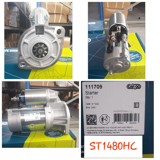 [ST1480HC] ST1480HC- CLARK FORKLIFT 12V 9T 34MM STARTER MOTOR