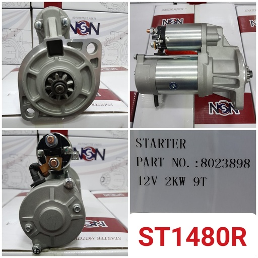[ST1480R] ST1480R-CLARK FORKLIFT 12V 9T 34MM STARTER MOTOR