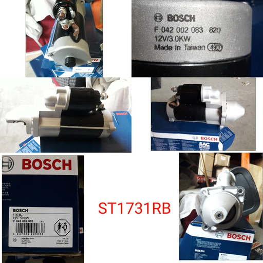 [ST1731RB] ST1731RB-BOSCH PERKIN 12V 9T N/M RHO STARTER MOTOR
