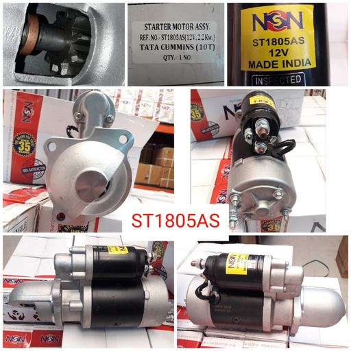 [ST1805AS] ST1805AS   - T.T. 12V 10T 40MM RHO STARTER MOTOR