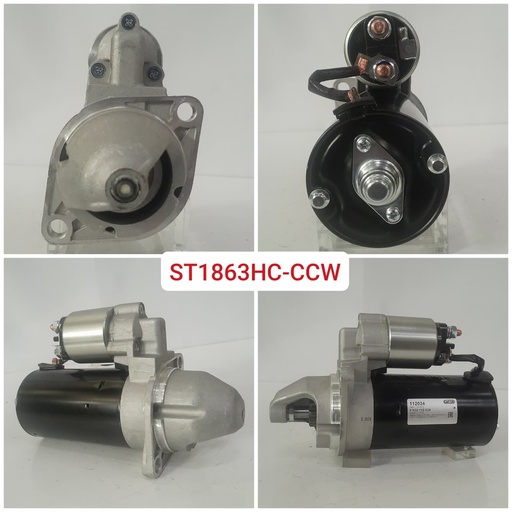 [ST1863HC-CCW] ST1863HC-CCW-LOMBARDINI 12V 9T CCW 2B/RHO STARTER
