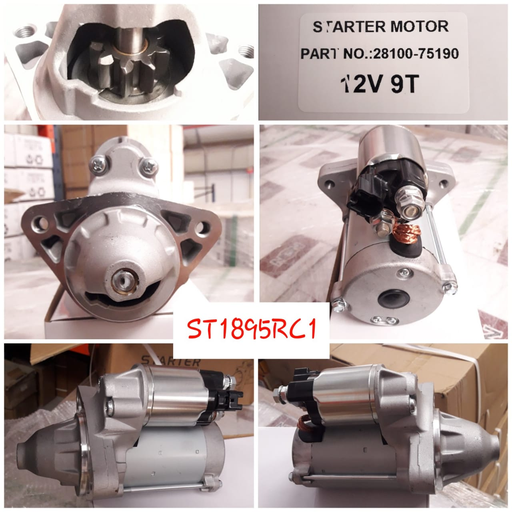 [ST1895RC1] ST1895RC1 - TOYOTA HIACE 12V 9T 2B STARTER MOTOR