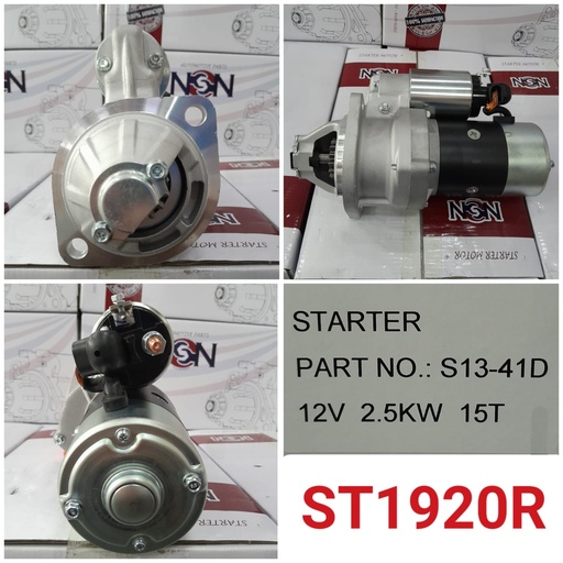 [ST1920R] ST1920R- YANMAR 12V 15T W/HOUSING RHO STARTER