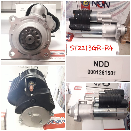 [ST32-12107R] ST32-12107R-CNA HONGYAN JIESHI IVECO JADE LION GENLYON 24V 12T URC 6.5KW STARTER