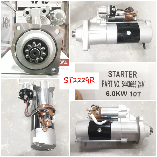 [ST2229R] ST2229R-CNA CMN PREST 24V 10T 6KW LHO STARTER MOTOR