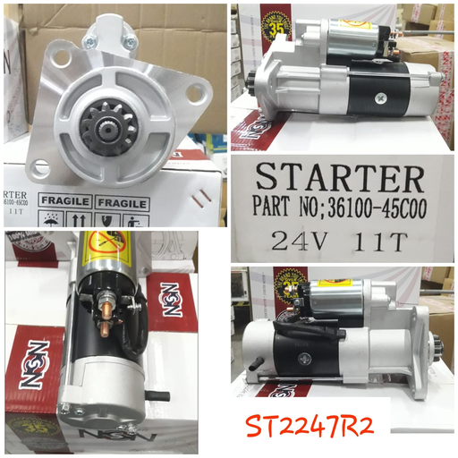 [ST2247R2] ST2247R2- FORKLIFT OEM 24V 11T HD RHC STARTER MOTOR