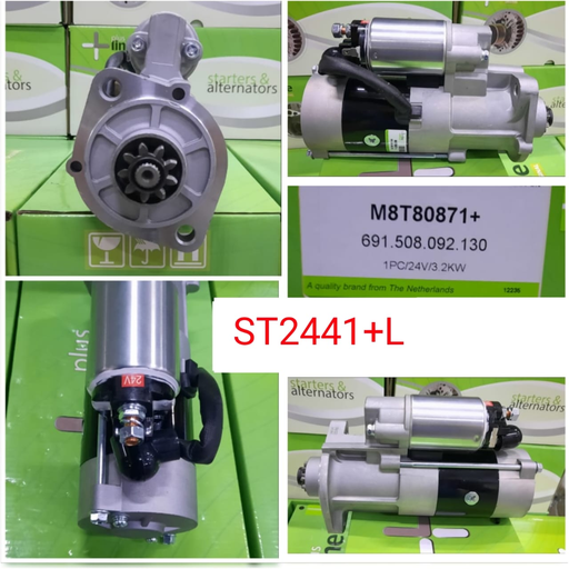 [ST2441+L] ST2441+L-KUBOTA 24V 9T S/BODY H.DUTY STARTER