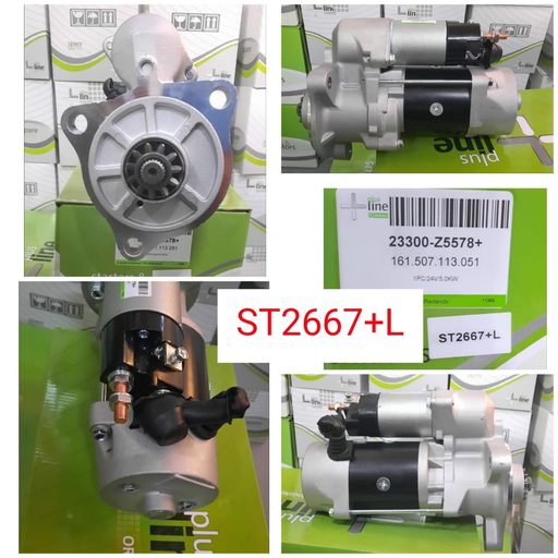 [ST2667+L] ST2667+L- NSSN FE6 N/M OEM 24V 11T 4.5KW STARTER MOTOR