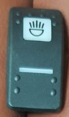 [SWJC10008BP] SWJC10008BP  -JCB FOG LIGHT STRAIGHT  TYPE ROCKER SWITCH CAP