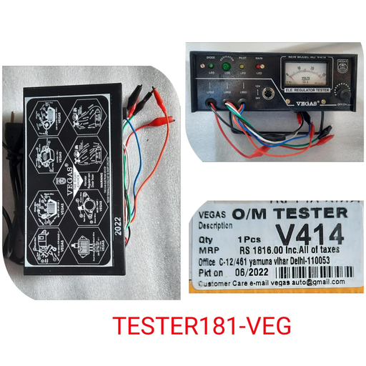 [TESTER181-VEG] TESTER181-VEG-  ANALOG VOLTAGE REGULATOR TESTER 12V/24V