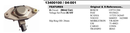 [YR2518ZT1] YR2518ZT1   - BSH 24V HD METAL VOLTAGE REGULATOR