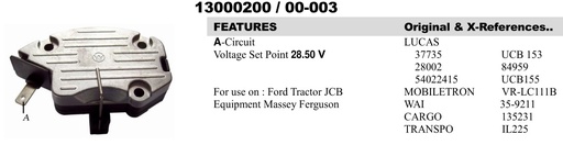 [YR2701W] YR2701W   - PERKIN O/M 24V VOLTAGE REGULATOR