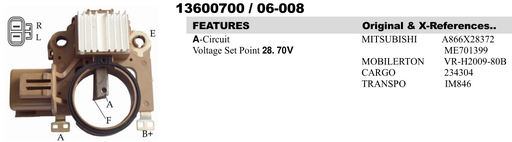 [YR2433W] YR2433W   - MITS CANTER 24V N/M VOLTAGE REGULATOR