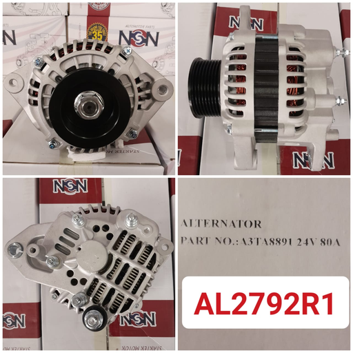 [AL2792R1] AL2792R1-RENAULT 24V 80A 6PK RHE ALTERNATOR