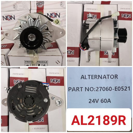 [AL2189R] AL2189R-HINO VICTOR 500 24V 60A 10PK 4PIN D/F ALTERNATOR