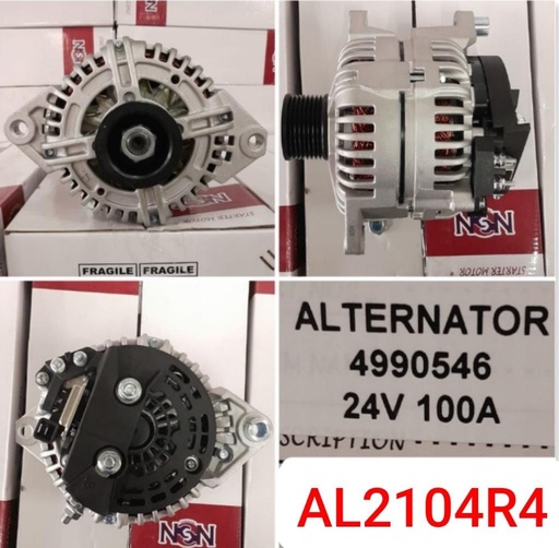 [AL2104R4] AL2104R4- CNA PST BUS 24V 100A ST 8PK ALTERNATOR     