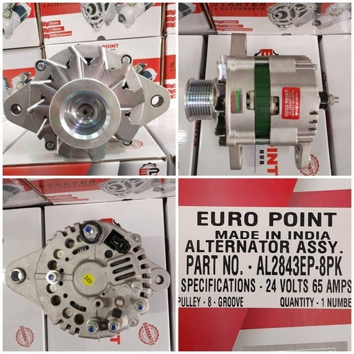 [AL2843EP-8PK] AL2843EP-8PK-  T.T/LND D/F 1512 8PK 24V 60A ALTERNATOR   