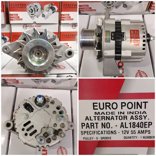 [AL1840EP] AL1840EP-  T.T/LND (I) TC N/M 12V/55A GROOVE PULLY ALTERNATOR   