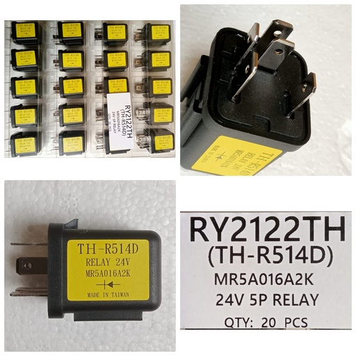 [RY2122TH] RY2122TH-HIGH CONDUCTIVITY COIL RELAY 24/5PIN WITH DIOOD FOR KOMATSU TRUCKS