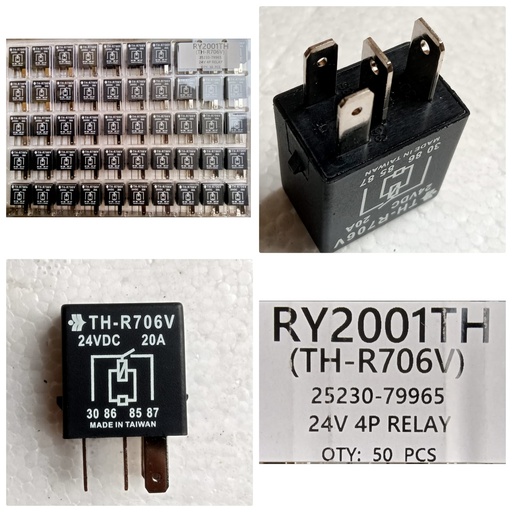 [RY2001TH] RY2001TH-MICRO RELAY 24V/4PIN NORMAL OPEN