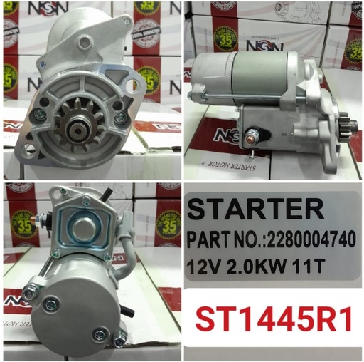[ST1445R1] ST1445R1-KUBOTA B/BODY ND OEM 12V 11T STARTER