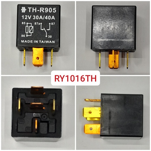 [RY1016TH] RY1016TH-UNIVERSAL TYPE RELAY 12V/5PIN NORMAL OPEN 