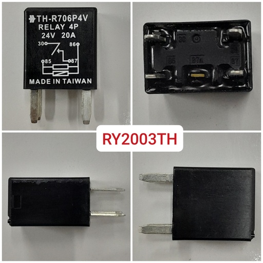 [RY2003TH] RY2003TH-MICRO SHORT ECM REKAY 24V/4PIN NORMAL OPEN