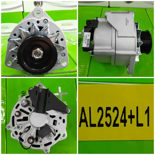 [AL2524+L1] AL2524+L1-MCD O/M 24V 80A-100A+FAN+8PK+BLACK COVER REG ALTERNATOR    