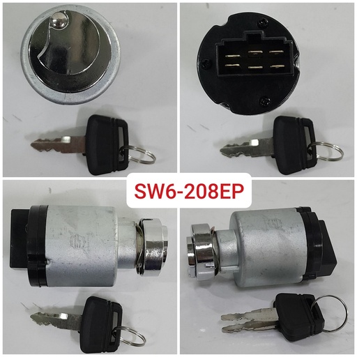 [SW6-208EP] SW6-208EP-HITACHI EX200-2/3/5 6PIN STARTING SWITCH