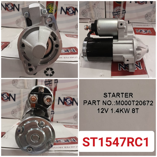 [ST1547RC1] ST1547RC1-MITS L200 O/M 12V 8T RHO SMALL KIT STARTER MOTOR