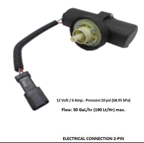 [EFP1035FDR-1] EFP1035FDR-1- 12V 10PSI SQUARE 2 PIN FUMP 