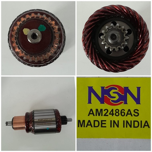 [AM2486AS] AM2486AS- LEY/JCB NEW MODEL ARMATURE 24V