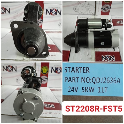 [ST2208R-FST5] ST2208R-FST5-CNA 24V 11T 5KW 2B 10/4 LHO FAST TYP STARTER