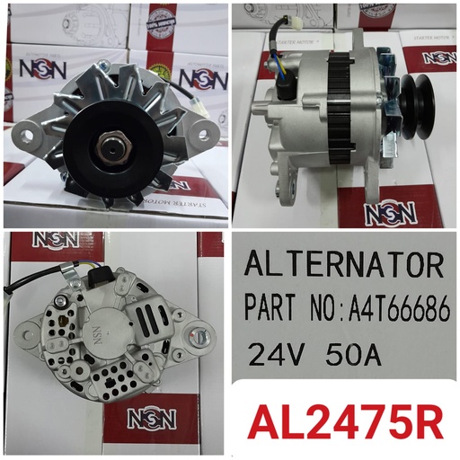 [AL2475R] AL2475R - MITS FUSO 6D22 24V 50A ALTERNATOR