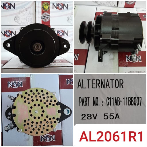 [AL2061R1] AL2061R1-CT 966 ND TYPE 24V 55A 4B W/O CARBON BIG PULLEY ALTERNATOR