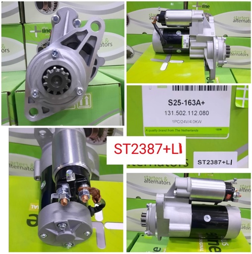 [ST2387+L1] ST2387+L1-IZU NPR 24V 11T CCW BOLT INSIDE 4KW STARTER MOTOR
