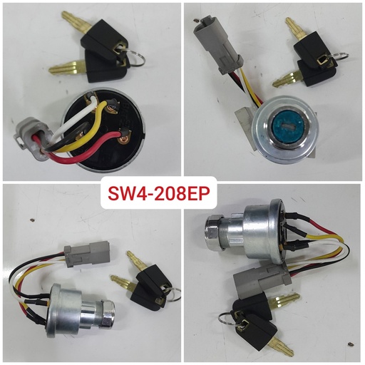 [SW4-208EP] SW4-208EP-CAT IGNITION SWITCH POLAK TYPE 4WIRE IN 1GRIP