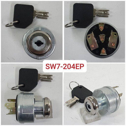 [SW7-204EP] SW7-204EP-FORKLIFT IGNITION SWITCH 7PIN POLLAK TYPE 