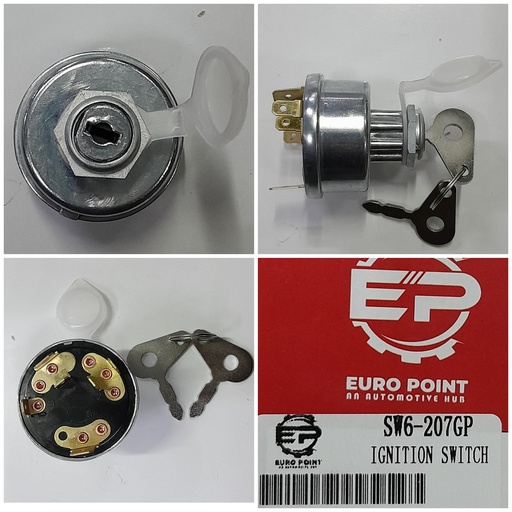 [SW6-207EP] SW6-207EP-LUCAS IGNITION SWITCH 6PIN FOR TRACTOR