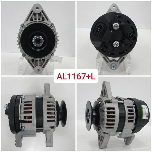 [AL1167+L] AL1167+L-JOHN DEERE 12V 43A D/F 1V PULLEY+2P BACK ALTERNATOR
