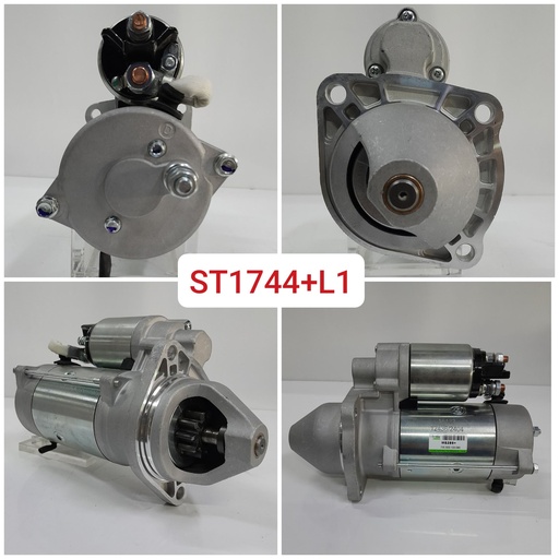 [ST1744+L1] ST1744+L1-PERKIN ISKRA 12V 10T 3.2KW SILVER LHO STARTER