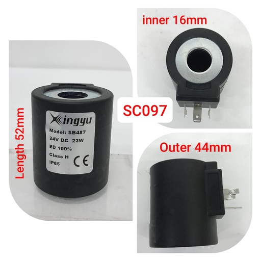 [SC097] SC097 - 16/52MM 24V SOLENOID COIL