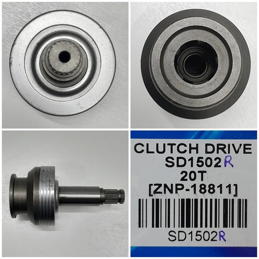 [SD1502R] SD1502R-MITS/MAZDA CCW N/M 20T (14.7) CLUTCH ASSLY