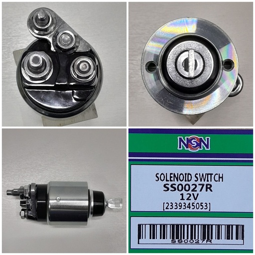 [SS0027R] SS0027R-BSH DTZ 12V SMALL WITH EXTRA BOLT SOLENOID SWITCH